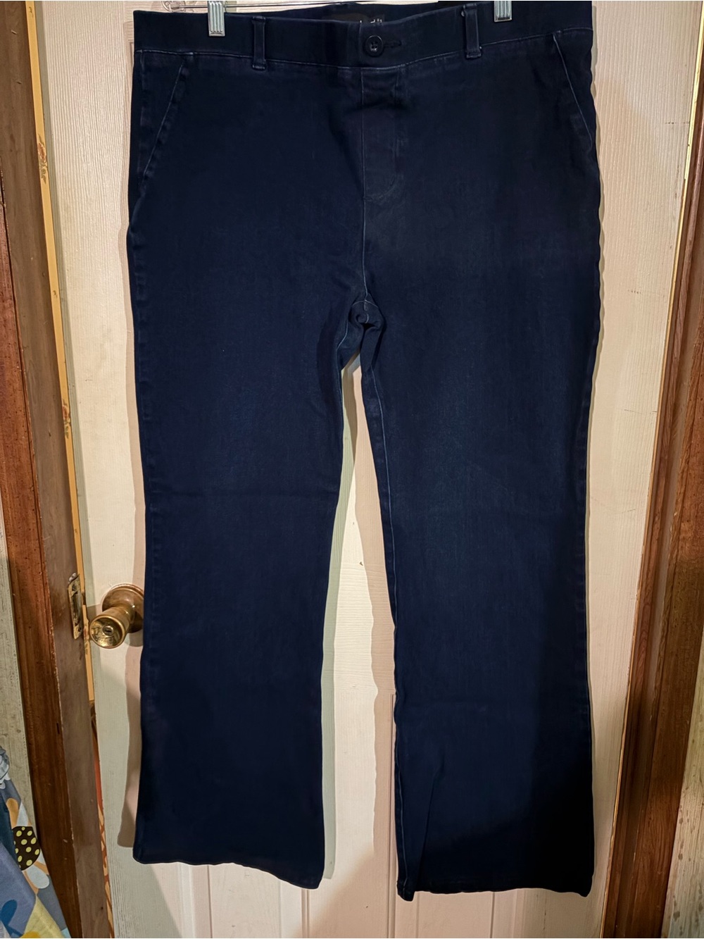 Betabrand Navy Blue Flare Jeans